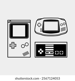 Game console icon vector art