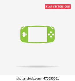 Game console icon. Vector concept illustration for design.