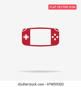 Game console icon. Vector concept illustration for design.