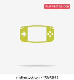 Game console icon. Vector concept illustration for design.