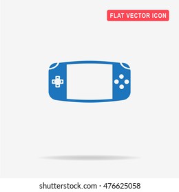 Game console icon. Vector concept illustration for design.