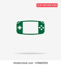 Game console icon. Vector concept illustration for design.