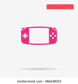 Game console icon. Vector concept illustration for design.