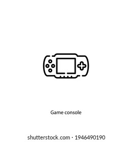 game console icon vector isolated on white background