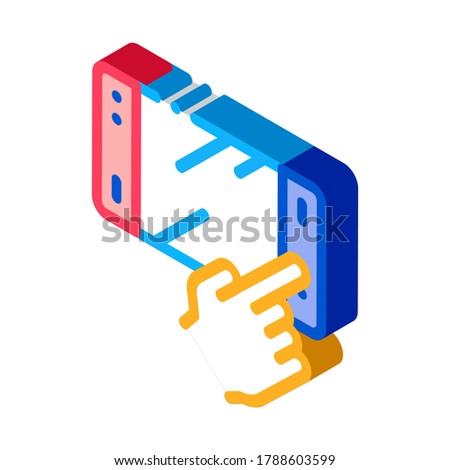 Game Console Icon Vector. Isometric Game Console sign. color isolated symbol illustration