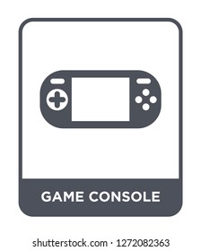 game console icon vector on white background, game console trendy filled icons from Electronic devices collection, game console simple element illustration