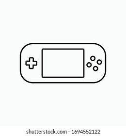 game console icon vector sign symbol isolated