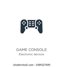 Game console icon vector. Trendy flat game console icon from electronic devices collection isolated on white background. Vector illustration can be used for web and mobile graphic design, logo, eps10