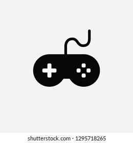 game console icon. video gaming joystick. vector