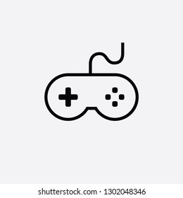 game console icon. video gaming joystick. vector