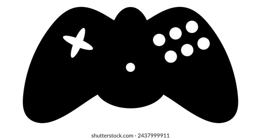 Game console icon. Video game symbol. Vector illustration isolated on background.