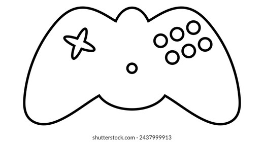 Game console icon. Video game symbol. Vector illustration isolated on background.