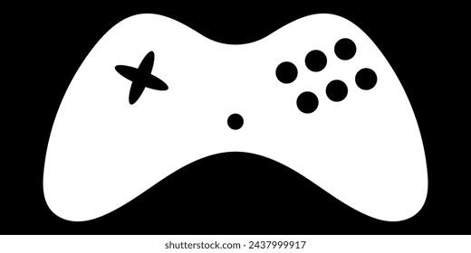 Icono de consola de juegos. Símbolo de videojuego. Ilustración vectorial aislada en el fondo.