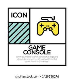 GAME CONSOLE AND ILLUSTRATION ICON CONCEPT