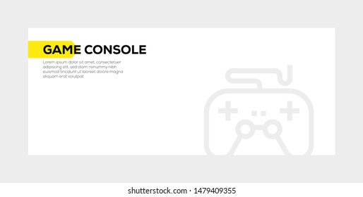 GAME CONSOLE AND ILLUSTRATION ICON CONCEPT