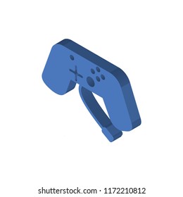 Game console isometric left top view 3D icon