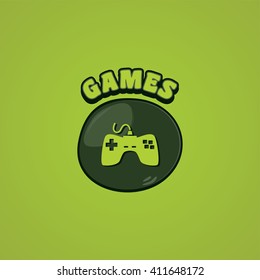 game console joystick controller vector art illustration