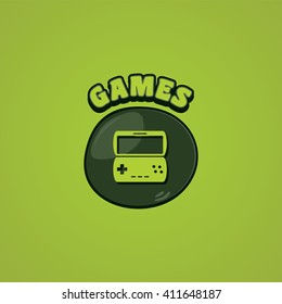 game console joystick controller vector art illustration
