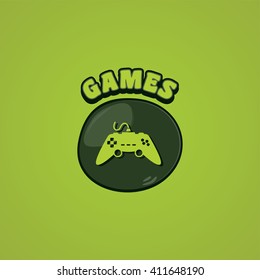 game console joystick controller vector art illustration