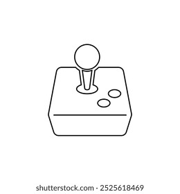 Game console joystick simple line icon