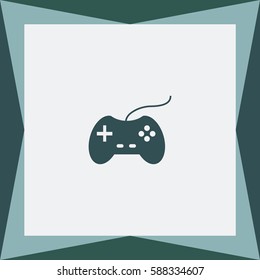 Game console joystick Vector Icon.