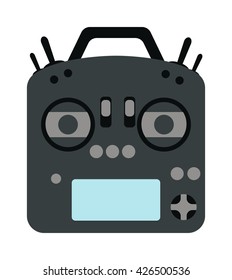 Game console joystick vector illustration