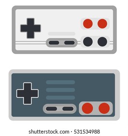 Game console joystick vector illustration