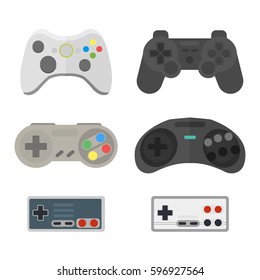 Game console joystick vector illustration