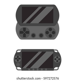 Game console joystick vector illustration