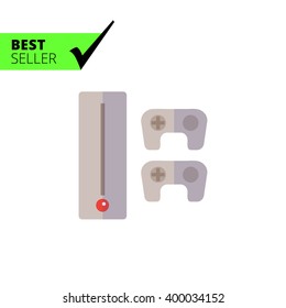 Game console with joysticks