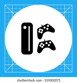 Game console with joysticks