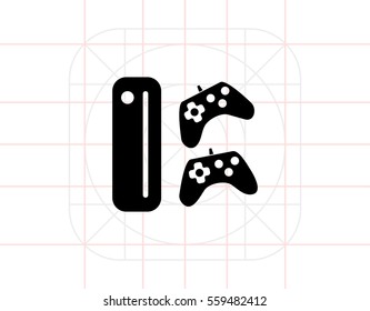 Game console with joysticks