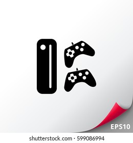 Game console with joysticks