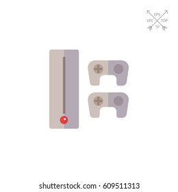Game console with joysticks