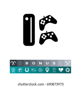 Game console with joysticks