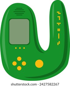 Game Console Letter Alphabet Vector Illustration