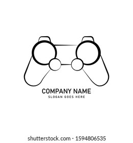 game console line art logo 