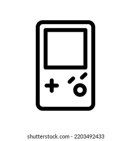game console line icon illustration vector graphic