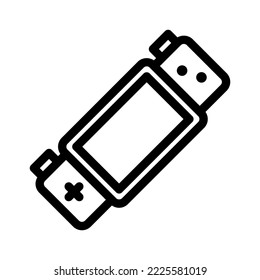 game console line icon illustration vector graphic
