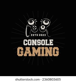 Game Console Logo, Gamer Design Gamepad Illustration Symbol Template