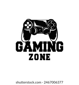 Game Console Logo, Gamer Design Gamepad Illustration Symbol Template