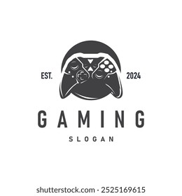 Logotipo do Console do Jogo, Modelo de Símbolo de Ilustração do Gamepad de Design do Jogador