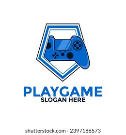 Logo der Spielkonsole, Vektorgrafik, Gaming-Logo mit Logo-Design-Vorlage für das Spiel, Logo-Symbol für das Spiel