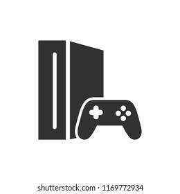 Game Console. Monochrome Icon