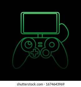 Game console nolan icon. Simple thin line, outline vector of gaming icons for ui and ux, website or mobile application