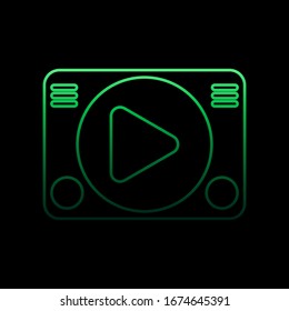 Game console nolan icon. Simple thin line, outline vector of gaming icons for ui and ux, website or mobile application