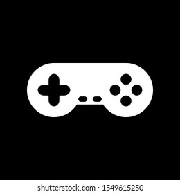 Game console on black background. Vector illustration.
