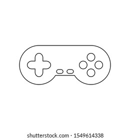 Game console on white background. Vector illustration.