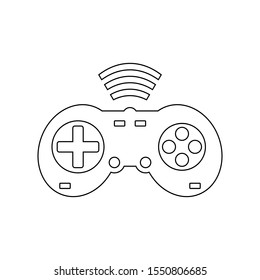 Game console on white background. Vector illustration.