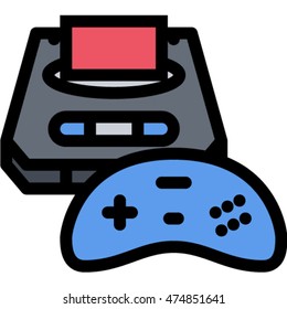game console outline icon